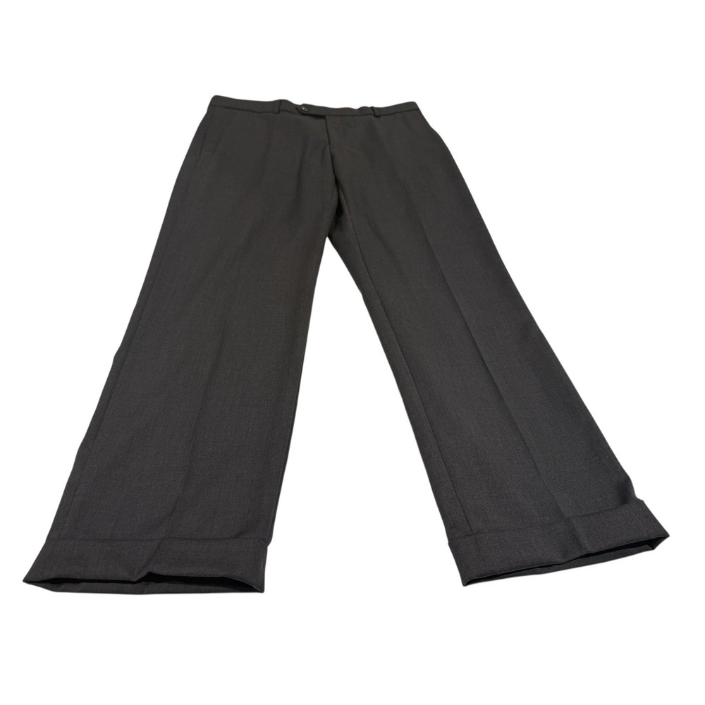 Ballin Comfort-EZE Super 120s Wool Dress Trousers‎ Size 35 Charcoal Color Canada